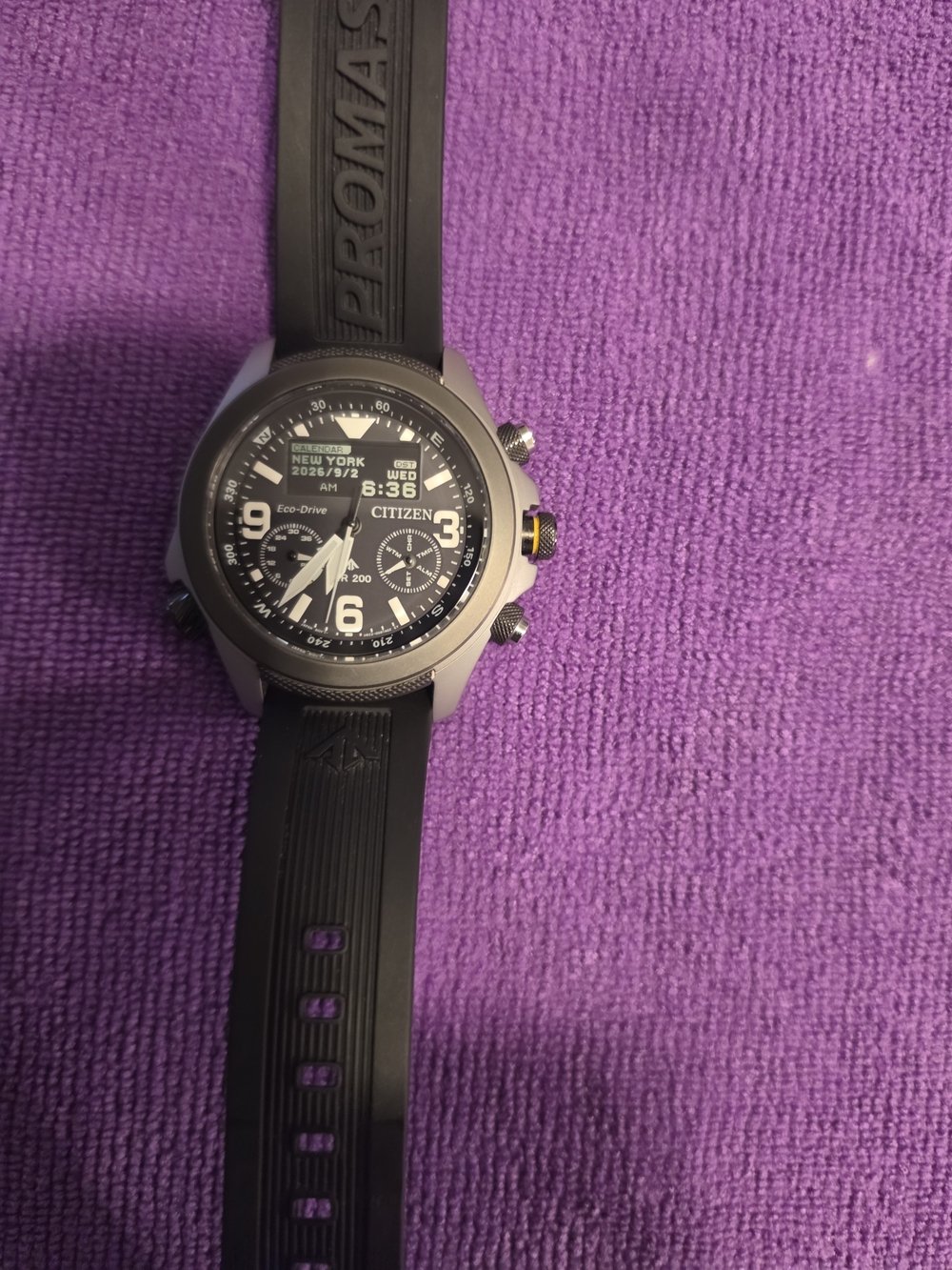 Citizen Black and Silver Sport Chronograph Watch